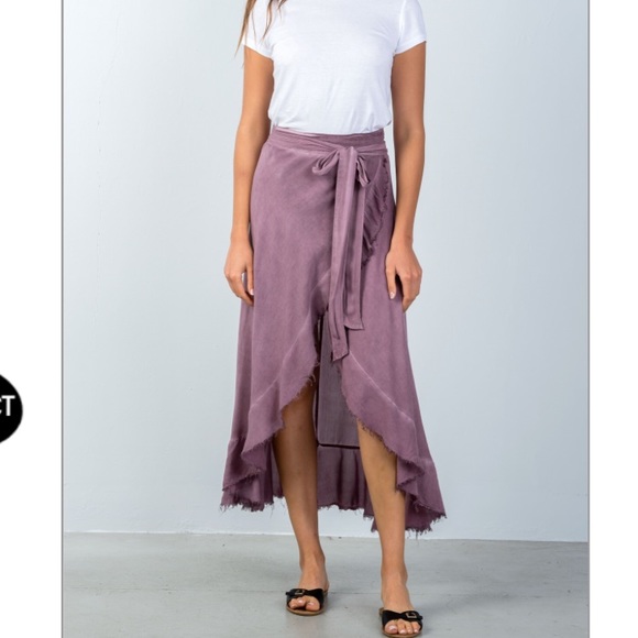 Bohemian Style Wrap Skirt - Picture 4 of 5